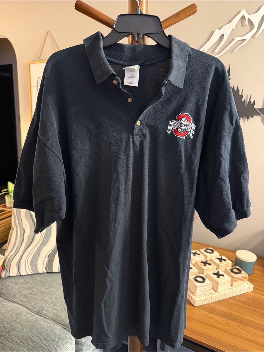 Ohio state Black Polo